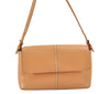 Authentic BURBERRY Vintage Leather Shoulder Hand Bag Purse Beige 2392K