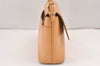 Authentic BURBERRY Vintage Leather Shoulder Hand Bag Purse Beige 2392K