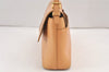 Authentic BURBERRY Vintage Leather Shoulder Hand Bag Purse Beige 2392K