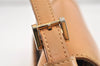 Authentic BURBERRY Vintage Leather Shoulder Hand Bag Purse Beige 2392K
