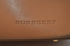 Authentic BURBERRY Vintage Leather Shoulder Hand Bag Purse Beige 2392K