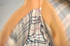 Authentic BURBERRY Vintage Leather Shoulder Hand Bag Purse Beige 2392K