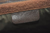 Authentic GUCCI Web Sherry Line Clutch Hand Bag Purse GG PVC Leather Brown 2393J