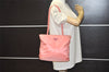 Authentic PRADA Nylon Tessuto City Shoulder Tote Bag B7352 Pink 2393K