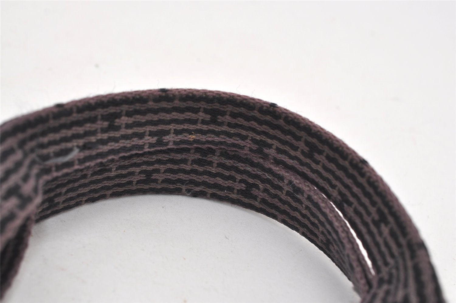 Authentic HERMES Vintage Her Line MM Hand Tote Bag Nylon Gray 2394J