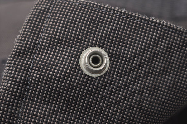 Authentic HERMES Vintage Her Line MM Hand Tote Bag Nylon Gray 2394J