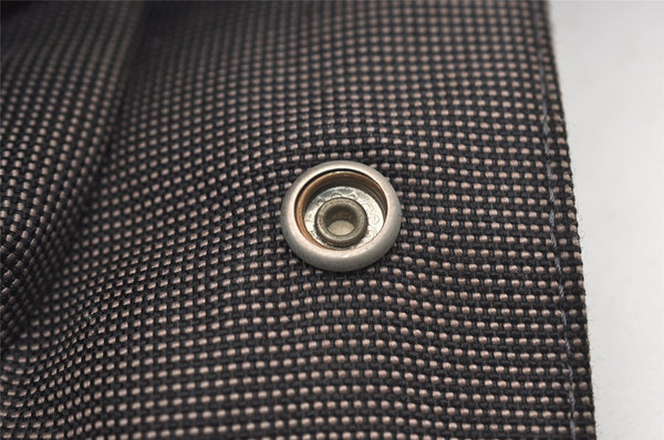 Authentic HERMES Vintage Her Line MM Hand Tote Bag Nylon Gray 2394J