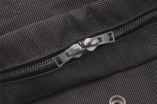 Authentic HERMES Vintage Her Line MM Hand Tote Bag Nylon Gray 2394J