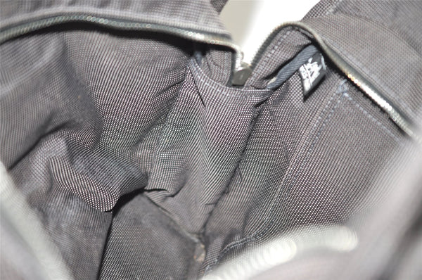 Authentic HERMES Vintage Her Line MM Hand Tote Bag Nylon Gray 2394J