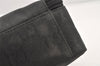 Authentic GUCCI Clutch Hand Bag Purse GG Nylon Leather 0181603 Black 2394K