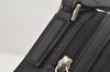 Authentic GUCCI Clutch Hand Bag Purse GG Nylon Leather 0181603 Black 2394K