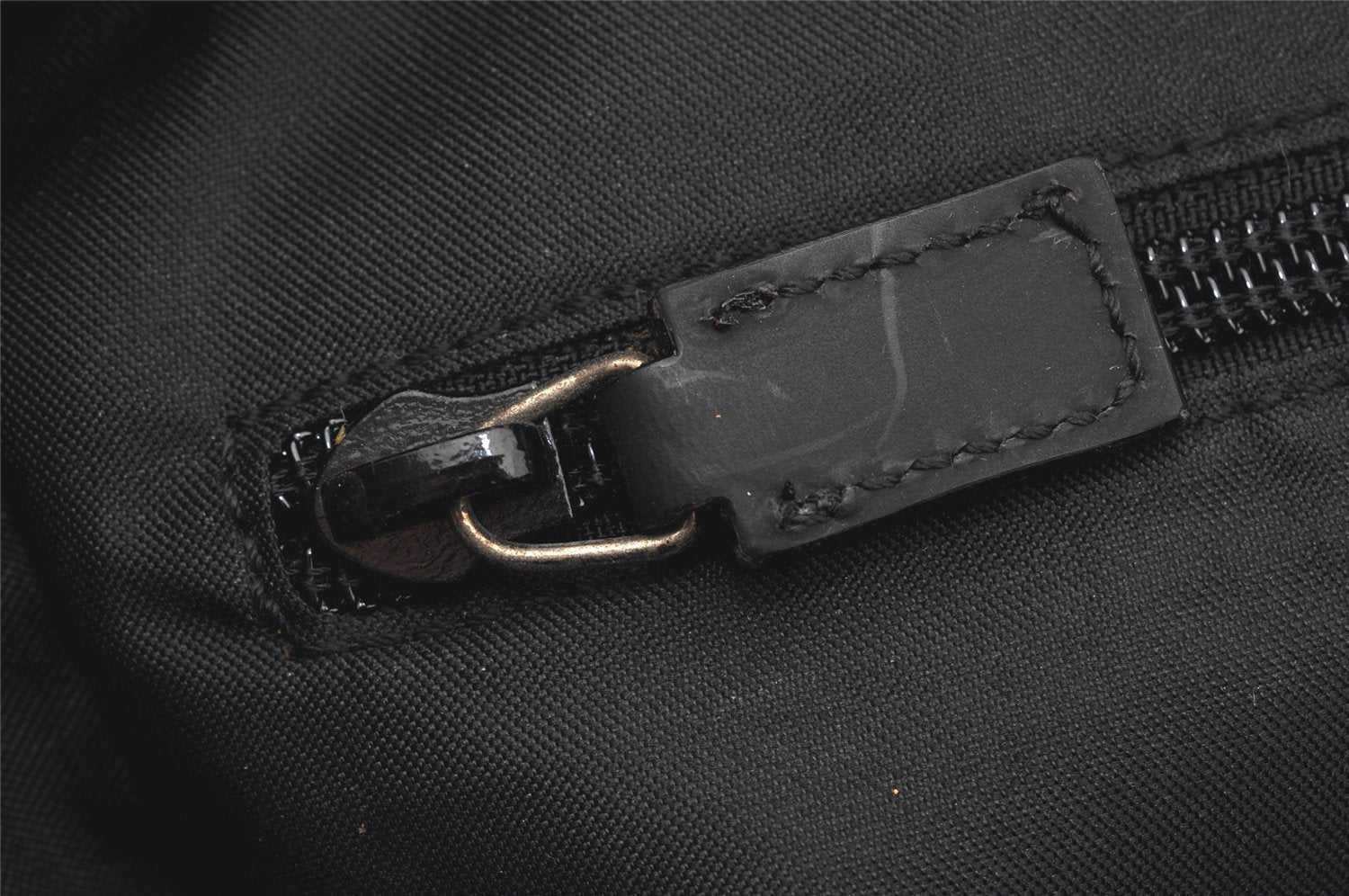 Authentic GUCCI Clutch Hand Bag Purse GG Nylon Leather 0181603 Black 2394K