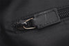 Authentic GUCCI Clutch Hand Bag Purse GG Nylon Leather 0181603 Black 2394K
