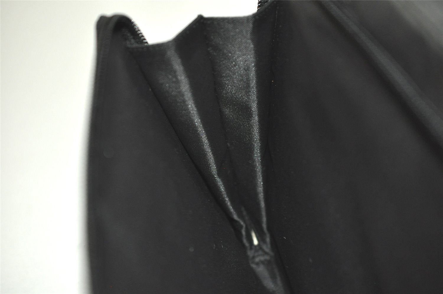 Authentic GUCCI Clutch Hand Bag Purse GG Nylon Leather 0181603 Black 2394K