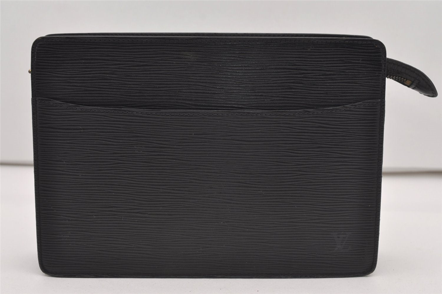 Authentic Louis Vuitton Epi Pochette Homme Clutch Hand Bag Black M52522 LV 2395J