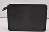 Authentic Louis Vuitton Epi Pochette Homme Clutch Hand Bag Black M52522 LV 2395J