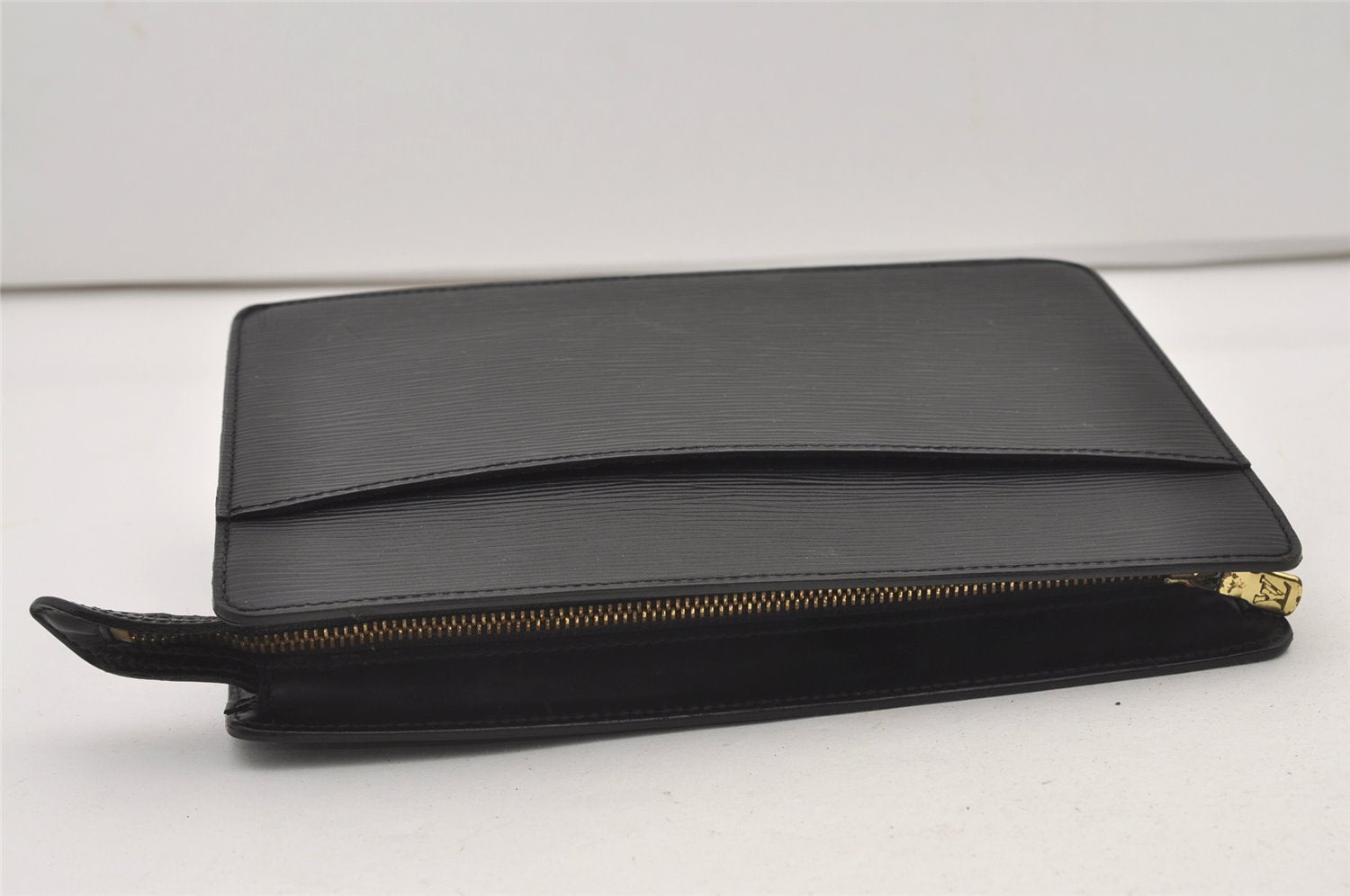 Authentic Louis Vuitton Epi Pochette Homme Clutch Hand Bag Black M52522 LV 2395J