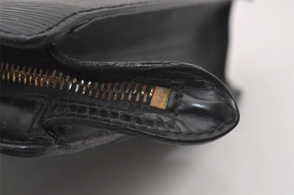 Authentic Louis Vuitton Epi Pochette Homme Clutch Hand Bag Black M52522 LV 2395J