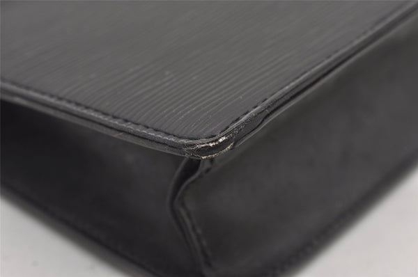 Authentic Louis Vuitton Epi Pochette Homme Clutch Hand Bag Black M52522 LV 2395J