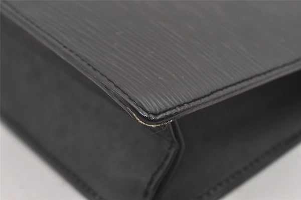 Authentic Louis Vuitton Epi Pochette Homme Clutch Hand Bag Black M52522 LV 2395J