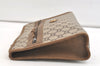 Authentic GUCCI GG Plus Clutch Hand Bag Purse GG PVC Leather Brown Junk 2395K