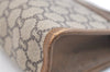 Authentic GUCCI GG Plus Clutch Hand Bag Purse GG PVC Leather Brown Junk 2395K