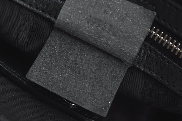 Authentic GUCCI Guccissima Twins Shoulder Tote Bag GG Leather 232957 Black 2396I