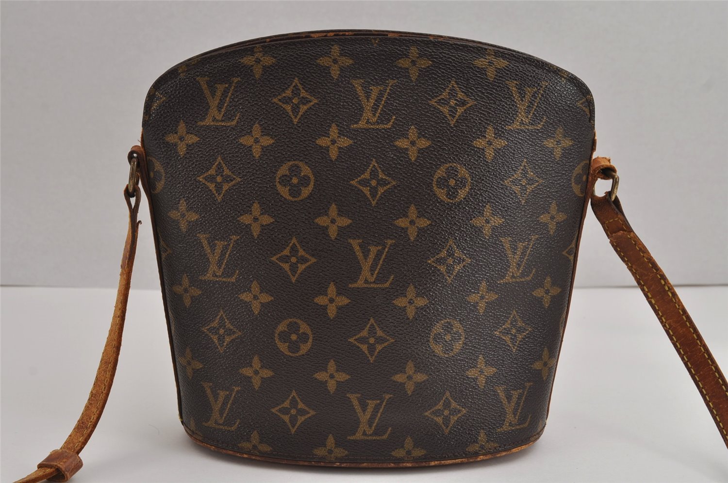 Authentic Louis Vuitton Monogram Drouot Shoulder Cross Bag M51290 Junk 2396J