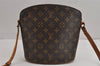Authentic Louis Vuitton Monogram Drouot Shoulder Cross Bag M51290 Junk 2396J