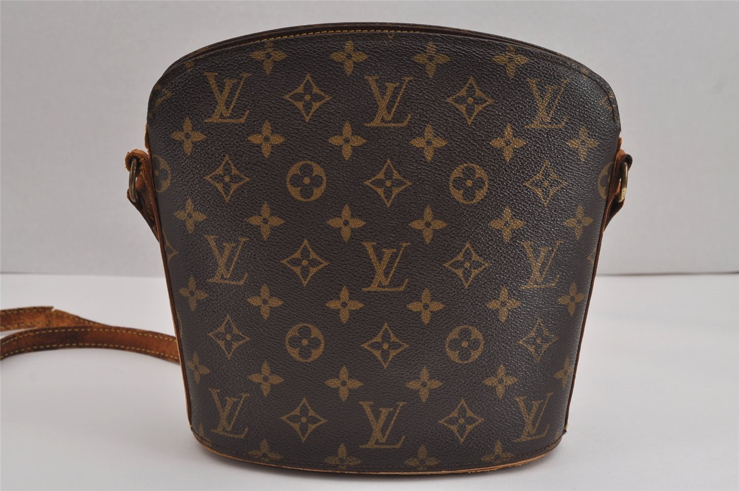 Authentic Louis Vuitton Monogram Drouot Shoulder Cross Bag M51290 Junk 2396J