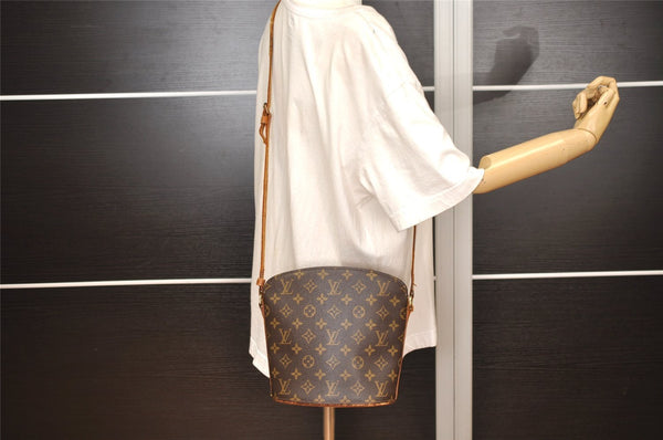 Authentic Louis Vuitton Monogram Drouot Shoulder Cross Bag M51290 Junk 2396J