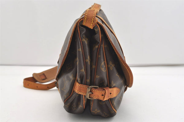 Authentic Louis Vuitton Monogram Saumur 30 Shoulder Cross Bag M42256 LV 2397J