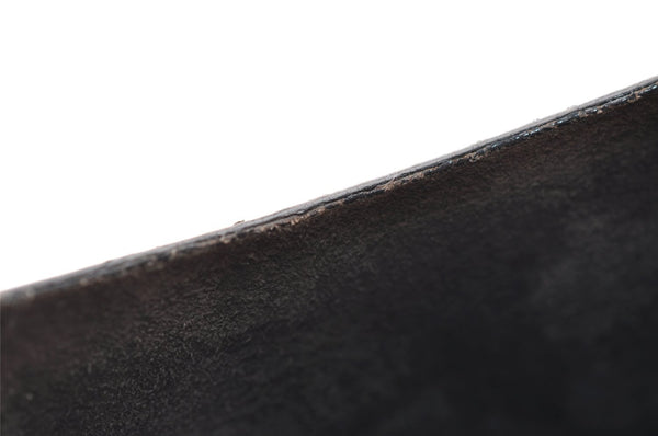 Authentic GUCCI Bamboo Vintage Shoulder Hand Bag Purse Leather Black 2398I