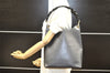 Authentic GUCCI Bamboo Vintage Shoulder Hand Bag Purse Leather Black 2398I