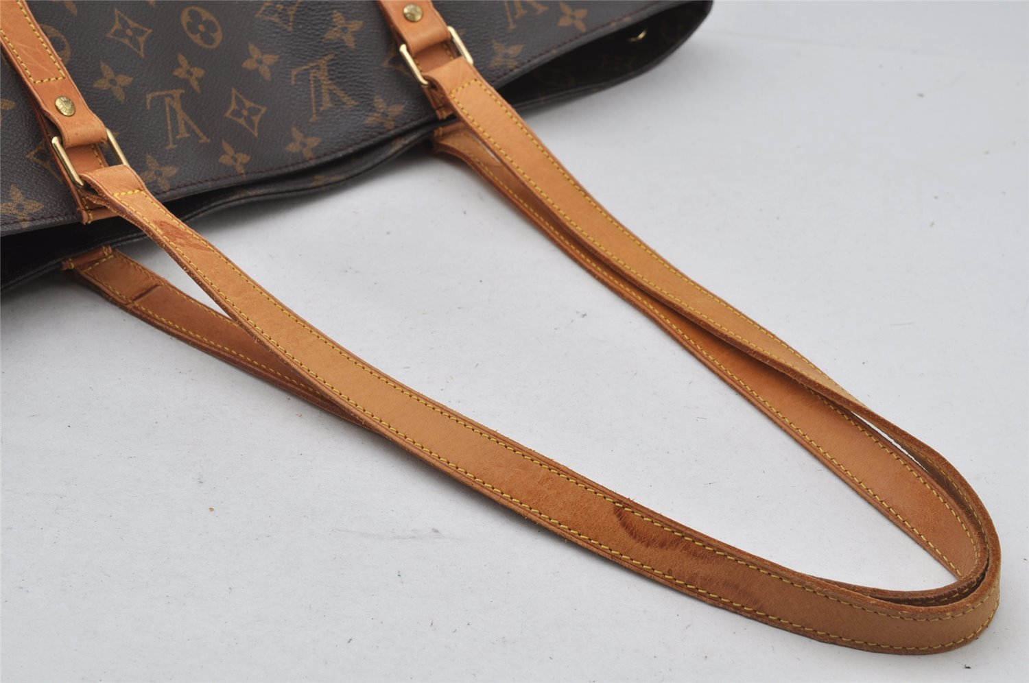 Authentic Louis Vuitton Monogram Sac Shopping PM Tote Bag M51108 LV 2398J