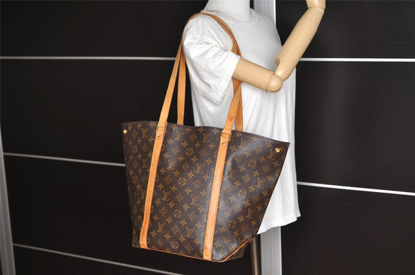 Authentic Louis Vuitton Monogram Sac Shopping PM Tote Bag M51108 LV 2398J