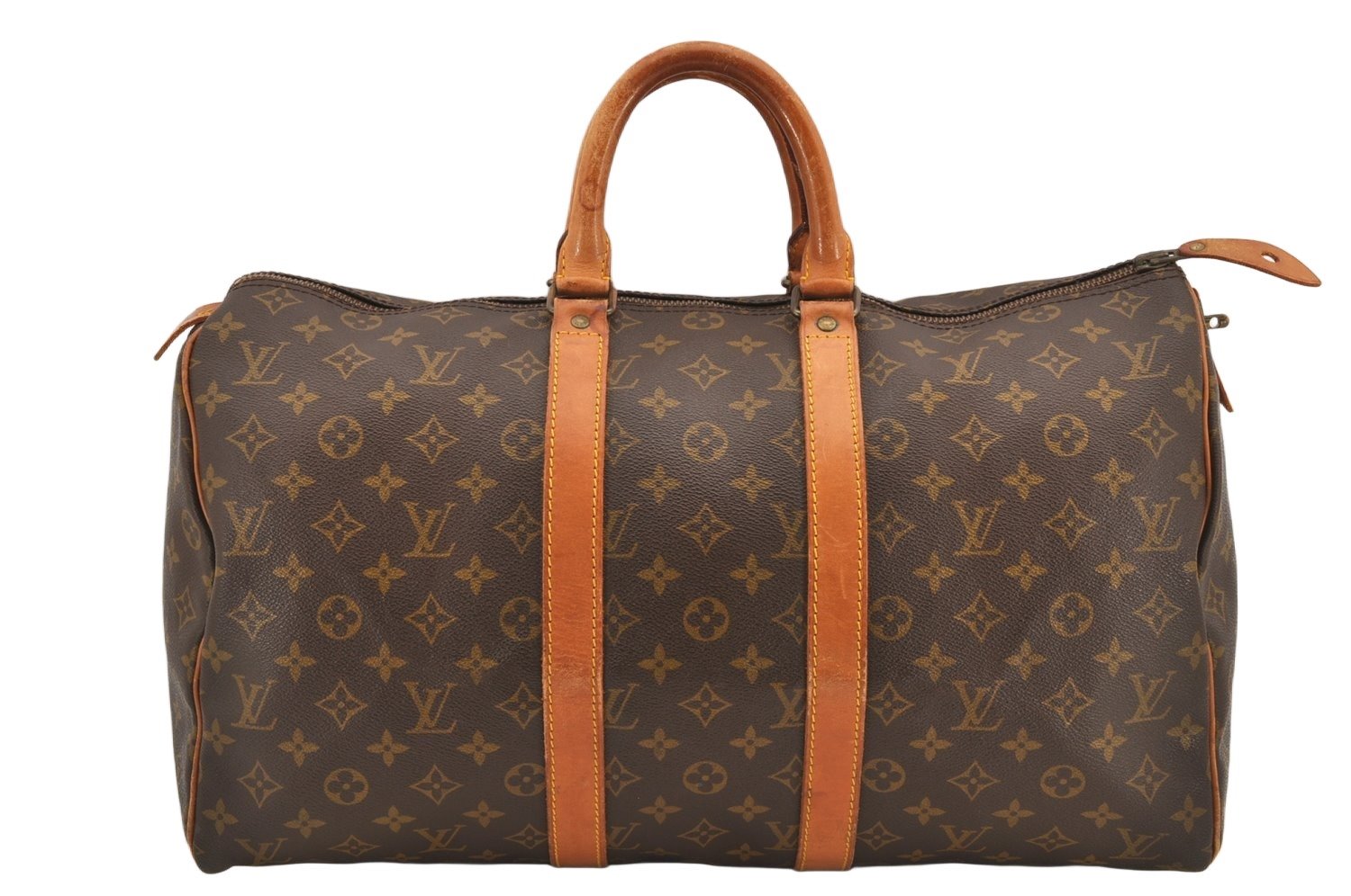 Authentic Louis Vuitton Monogram Keepall 45 Travel Boston Bag Old Model LV 2398K