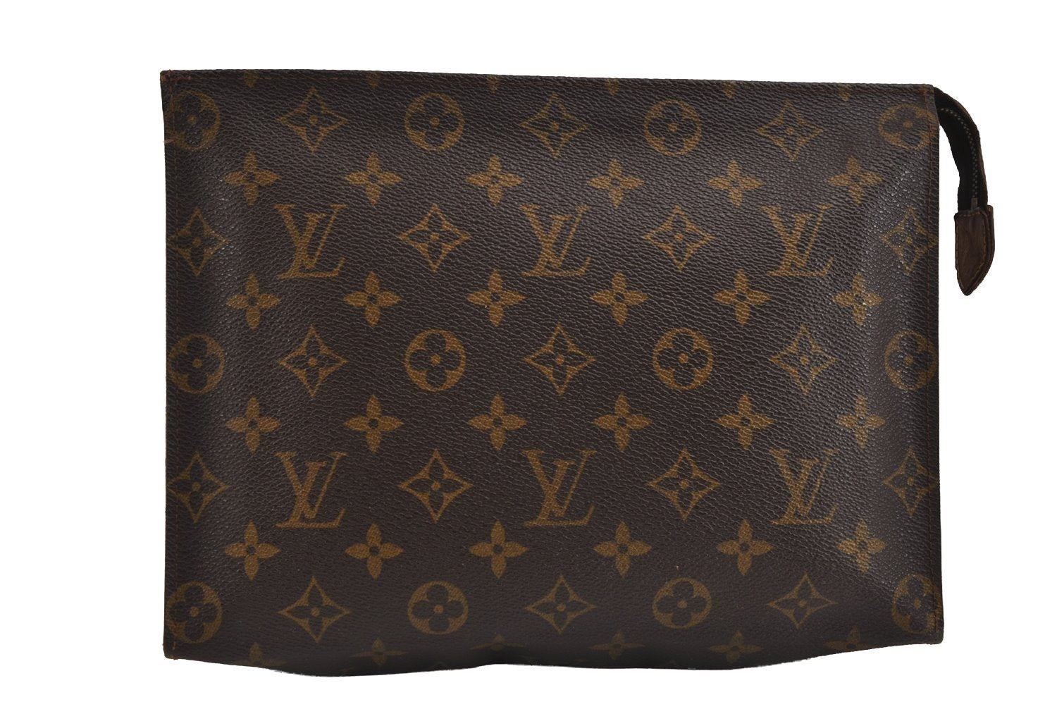 Auth Louis Vuitton Monogram Poche Toilette 26 Cosmetics Pouch Old Model LV 2399J