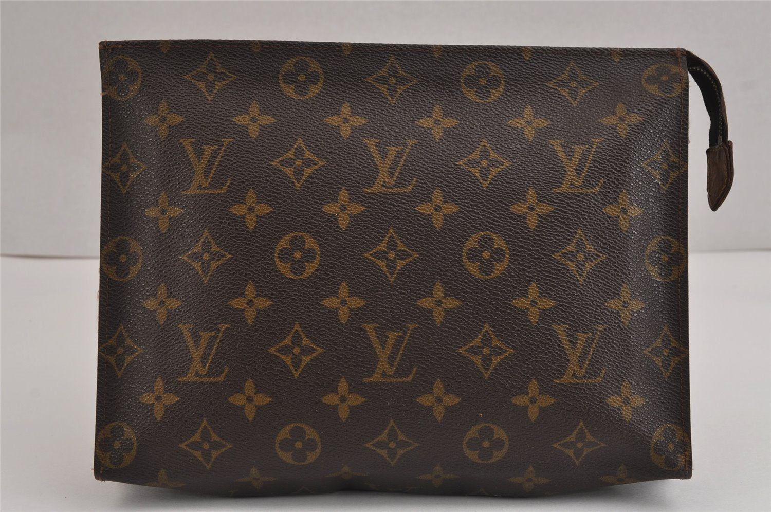 Auth Louis Vuitton Monogram Poche Toilette 26 Cosmetics Pouch Old Model LV 2399J