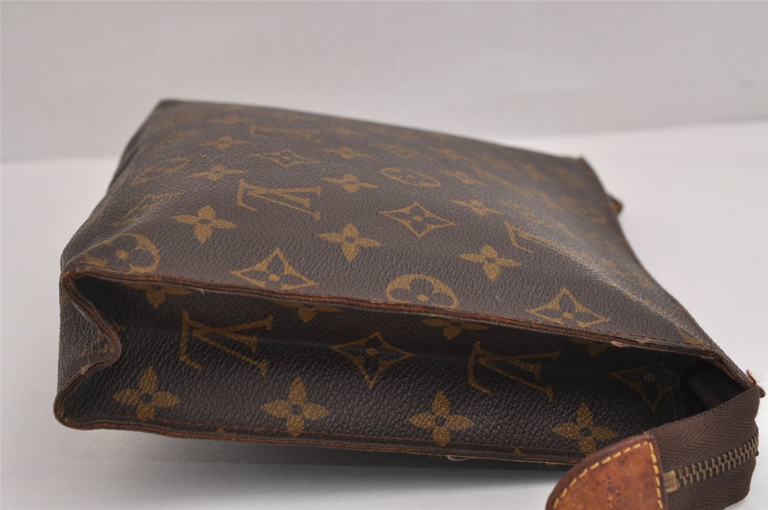 Auth Louis Vuitton Monogram Poche Toilette 26 Cosmetics Pouch Old Model LV 2399J