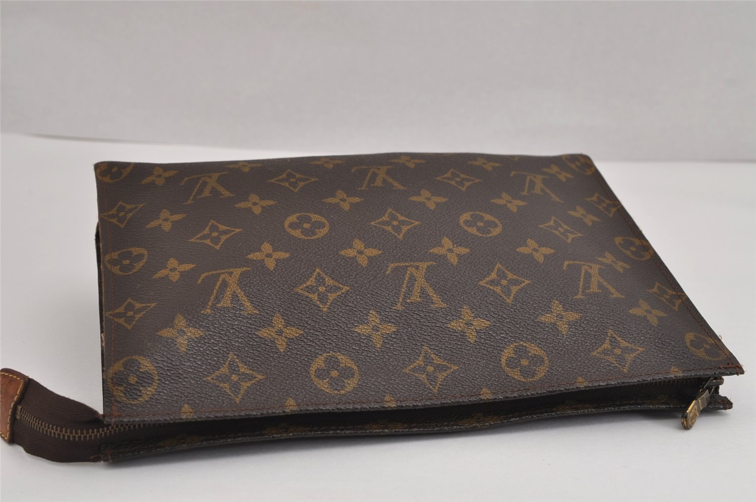 Auth Louis Vuitton Monogram Poche Toilette 26 Cosmetics Pouch Old Model LV 2399J