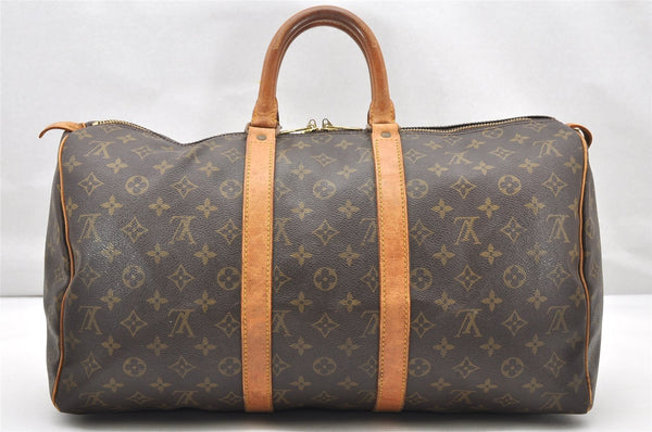 Authentic Louis Vuitton Monogram Keepall 45 Travel Boston Bag M41428 LV 2399K