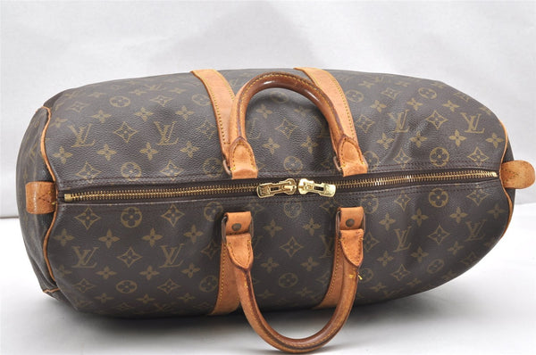 Authentic Louis Vuitton Monogram Keepall 45 Travel Boston Bag M41428 LV 2399K