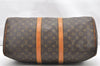 Authentic Louis Vuitton Monogram Keepall 45 Travel Boston Bag M41428 LV 2399K