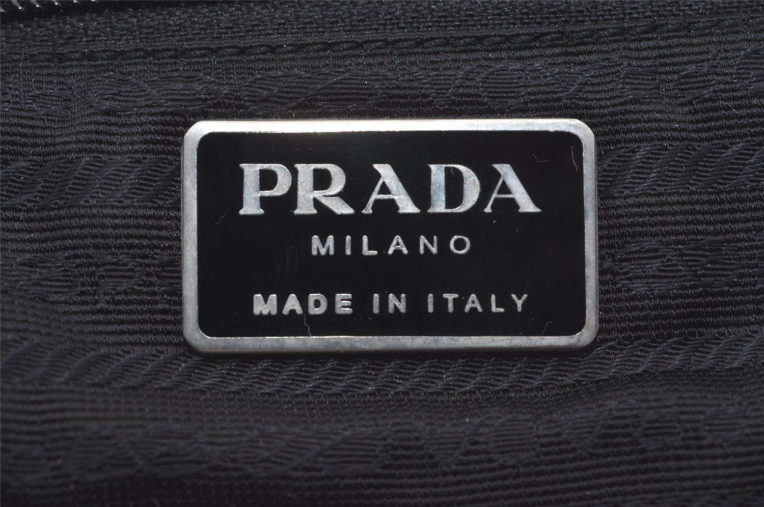 Authentic PRADA Vintage Nylon Tessuto Leather Backpack Black 2401I