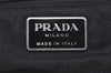 Authentic PRADA Vintage Nylon Tessuto Leather Backpack Black 2401I