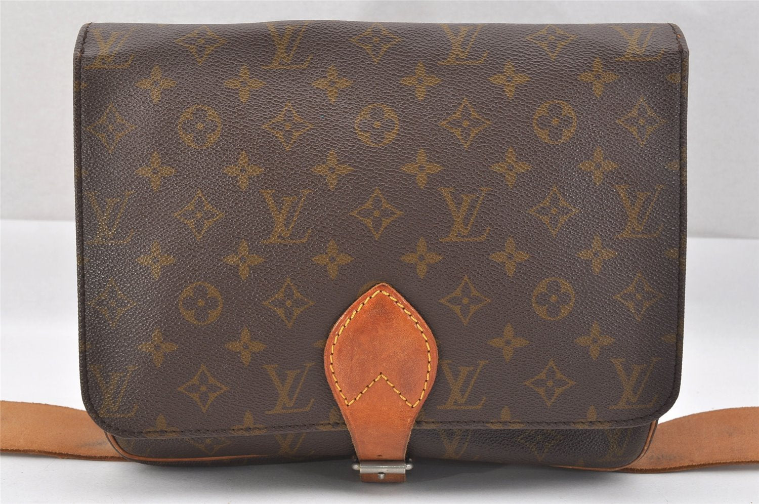 Authentic Louis Vuitton Monogram Cartouchiere GM Shoulder Bag Old Model 2401J