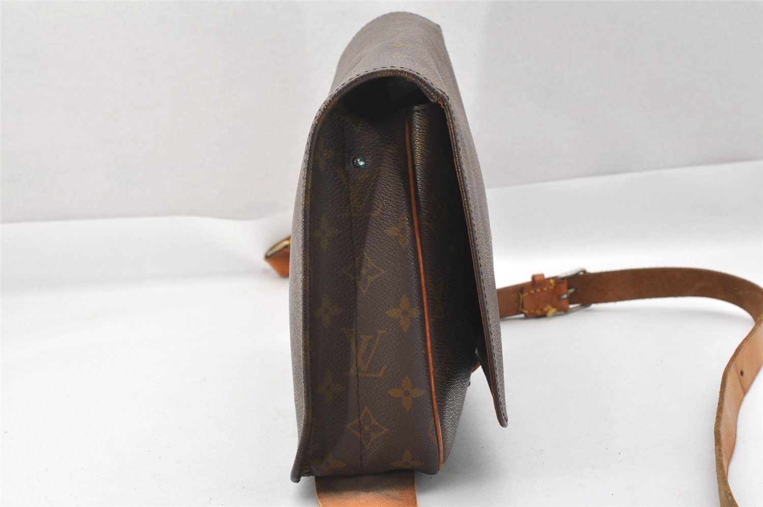 Authentic Louis Vuitton Monogram Cartouchiere GM Shoulder Bag Old Model 2401J