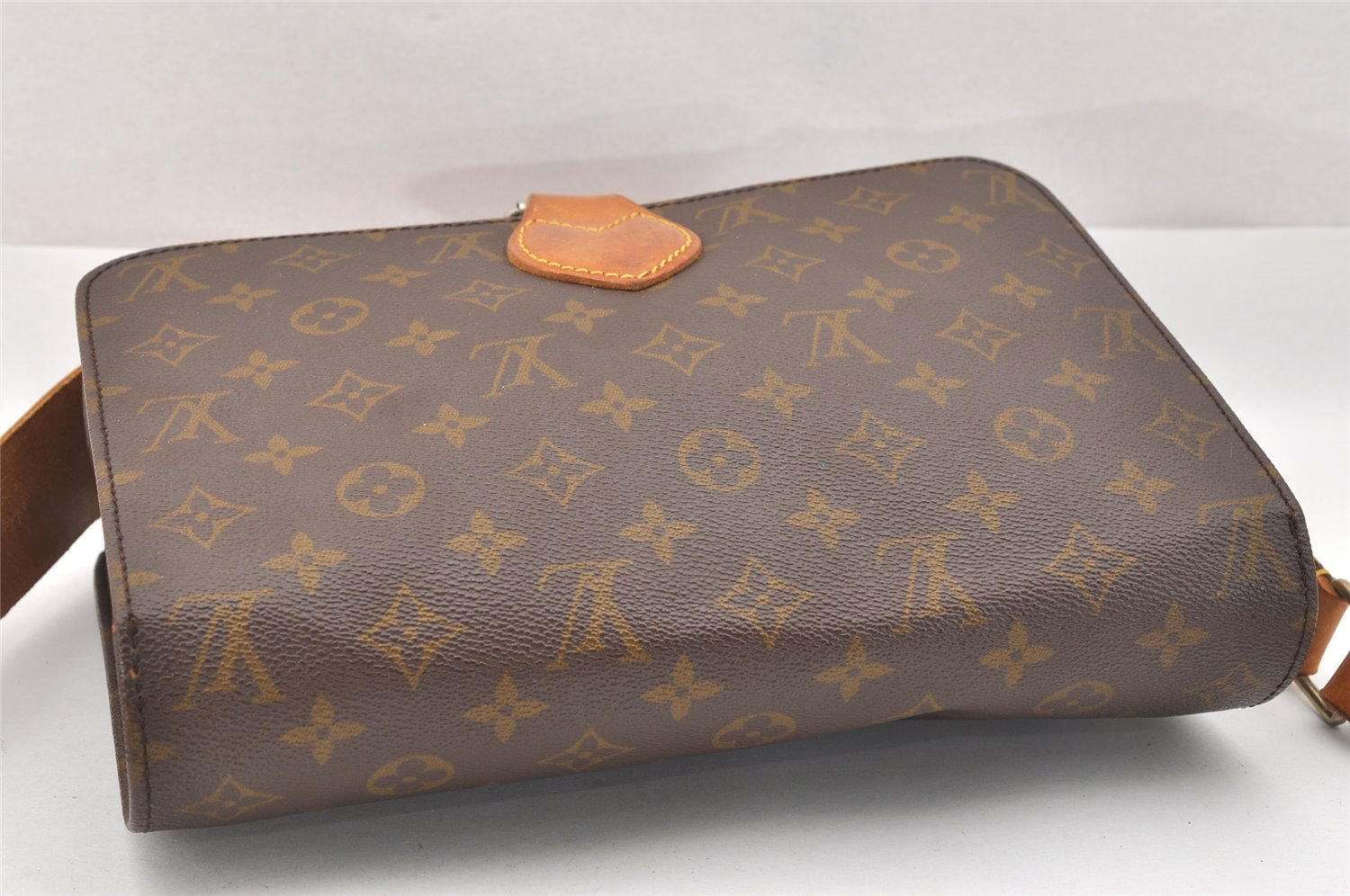 Authentic Louis Vuitton Monogram Cartouchiere GM Shoulder Bag Old Model 2401J