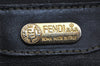 Authentic FENDI Pequin 2Way Shoulder Hand Bag PVC Leather Brown Black 2402I